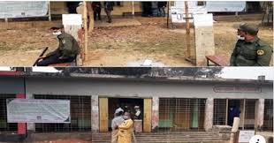 সাভার পৌরসভায় ভোটারশূন্য ভোটকেন্দ্রে কড়া নিরাপত্তা